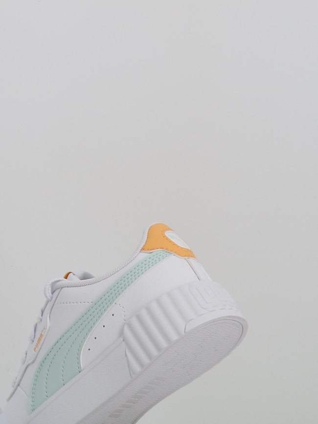 Baskets carina 3.0 ps blanc bleu jaune fille - Puma