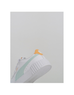 Baskets carina 3.0 ps blanc bleu jaune fille - Puma