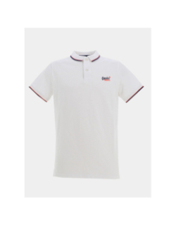 Polo à manches courtes poolside blanc homme - Superdry