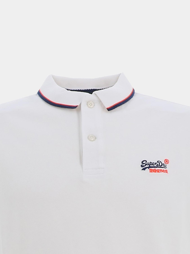 Polo à manches courtes poolside blanc homme - Superdry