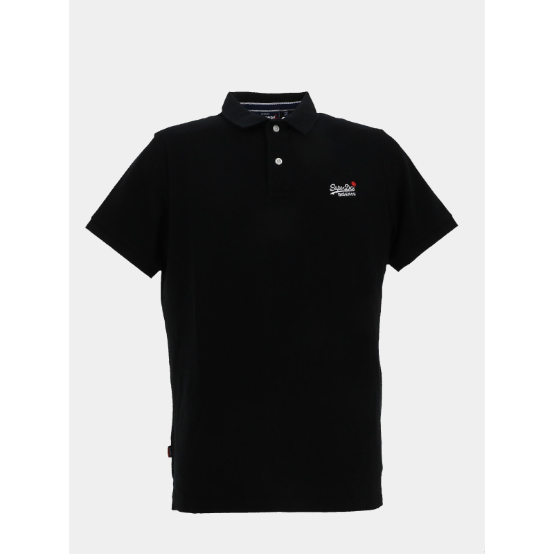 Polo à manches courtes poolside noir homme - Superdry