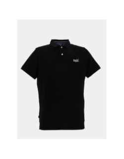 Polo à manches courtes poolside noir homme - Superdry