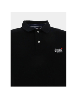 Polo à manches courtes poolside noir homme - Superdry