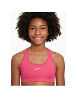 Brassière de sport dri-fit swoosh rose fille - Nike