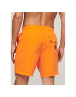Short de bain vintage polo orange fluo homme - Superdry