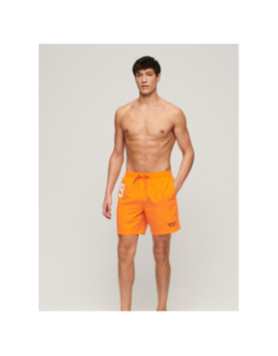 Short de bain vintage polo orange fluo homme - Superdry