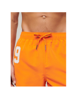 Short de bain vintage polo orange fluo homme - Superdry