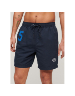 Short de bain vintage polo bleu marine homme - Superdry
