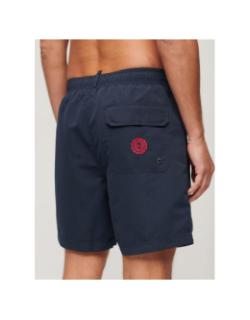 Short de bain vintage polo bleu marine homme - Superdry