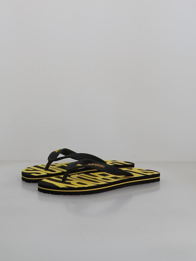 Tongs vintage noir et jaune homme - Superdry