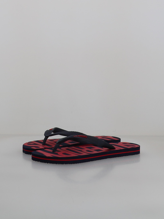 Tongs vintage noir et rouge homme - Superdry