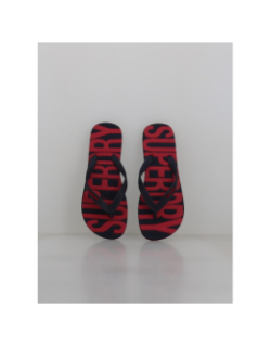 Tongs vintage noir et rouge homme - Superdry