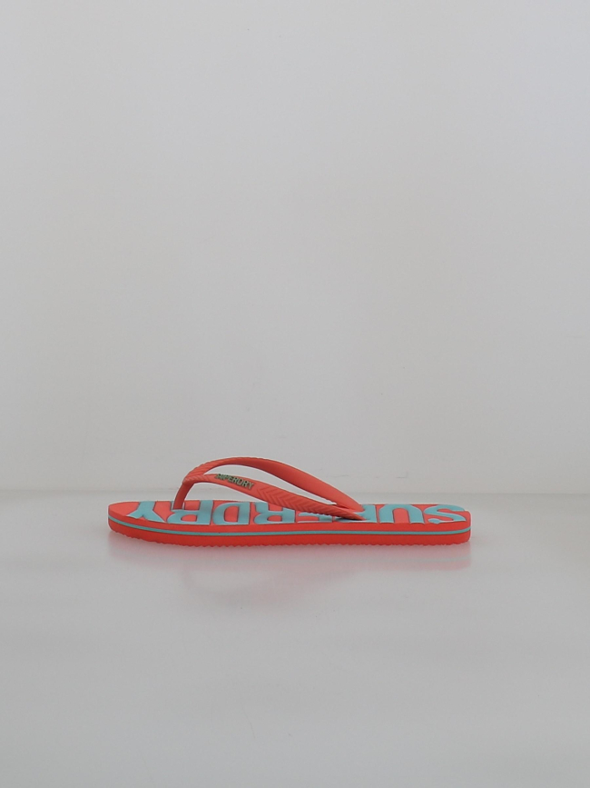 Tongs vintage rouge et gris femme - Superdry