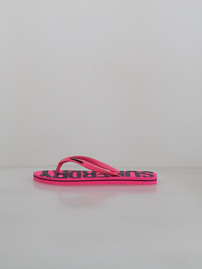 Tongs vintage rose et noir femme - Superdry