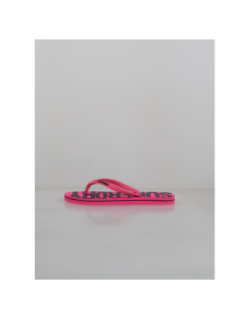 Tongs vintage rose et noir femme - Superdry