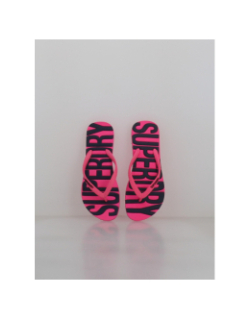 Tongs vintage rose et noir femme - Superdry