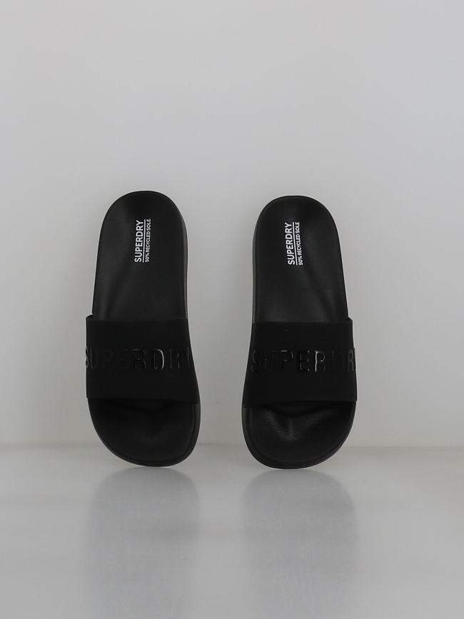 Sandales de piscine véganes à logo noir homme - Superdry