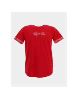 T-shirt à manches courtes logo brodé rouge enfant - Project x Paris