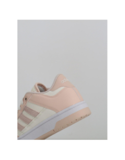 Baskets rapid court low blanc et rose femme - Adidas