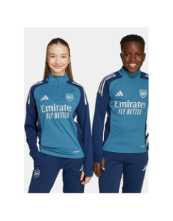 Haut d'entrainement zippé arsenal 25/26 bleu enfant - Adidas