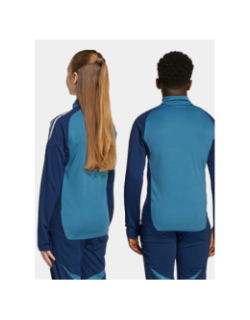 Haut d'entrainement zippé arsenal 25/26 bleu enfant - Adidas