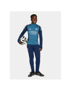 Haut d'entrainement zippé arsenal 25/26 bleu enfant - Adidas