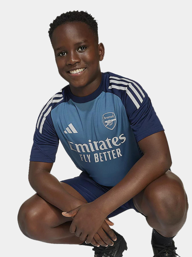 Maillot d'entrainement de football arsenal 25/26 bleu enfant - Adidas