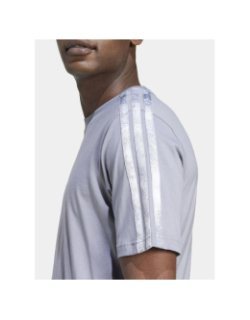 T-shirt à manches courtes et bandes graphiques gris homme - Adidas