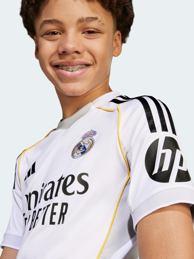Maillot de football real madrid domicile 25/26 blanc enfant - Adidas