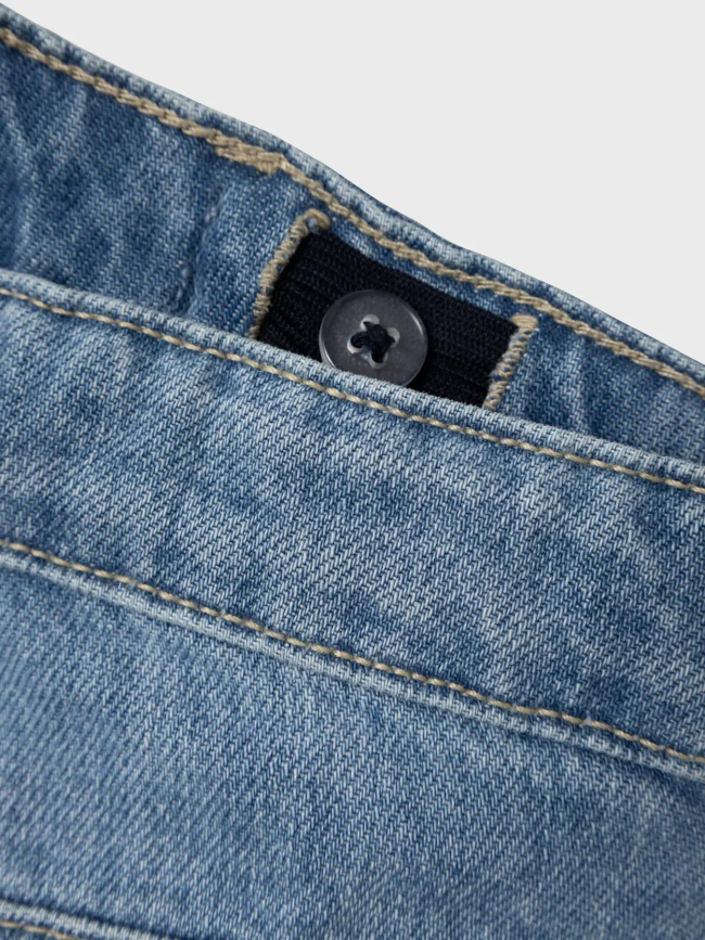 Jean large nkfrose bleu fille - Name It