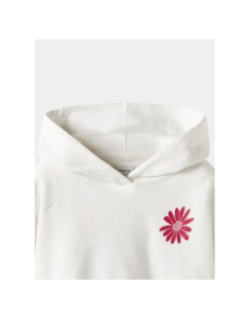 Sweat à capuche crop boxy nkfkory blanc fille - Name It