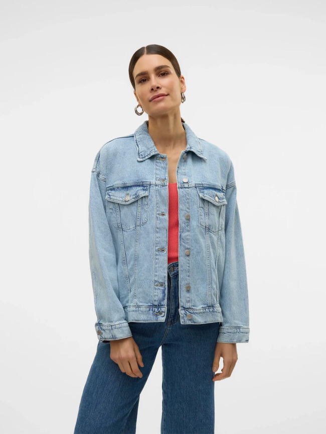 Veste en jean oversize tessa bleu femme - Vero Moda
