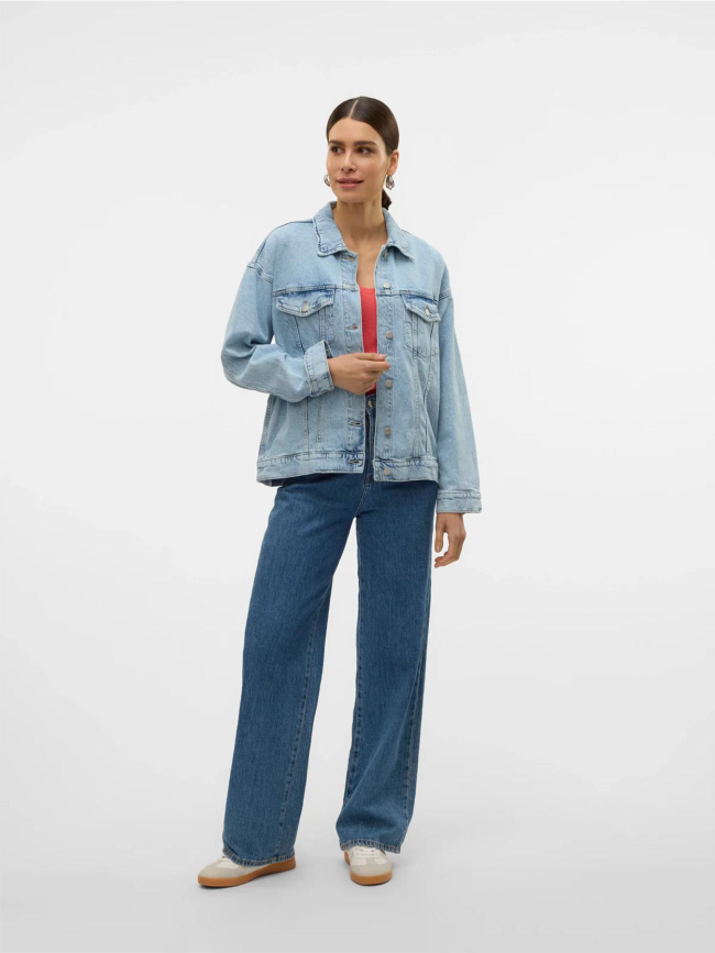 Veste en jean oversize tessa bleu femme - Vero Moda