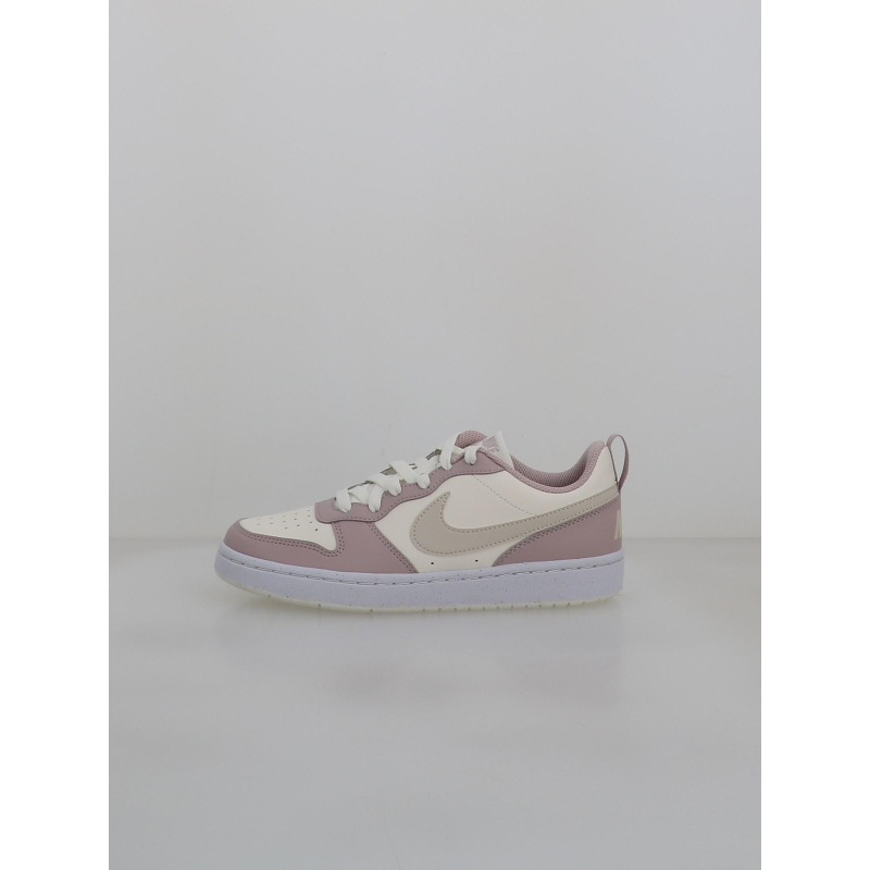 Baskets court borough low recraft gs violet et blanc enfant - Nike
