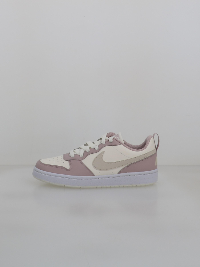 Baskets court borough low recraft gs violet et blanc enfant - Nike