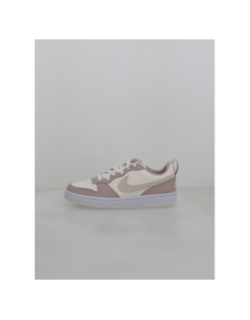 Baskets court borough low recraft gs violet et blanc enfant - Nike