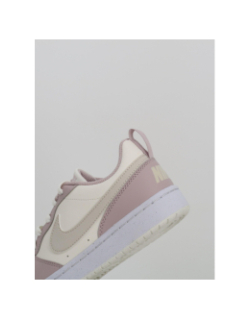 Baskets court borough low recraft gs violet et blanc enfant - Nike