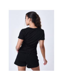 T-shirt à logo signature brodé noir femme - Project X Paris