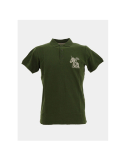 Polo à manches courtes pako kaki homme - Polo Team