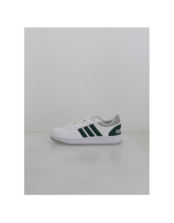 Baskets hoops 3.0 blanc et vert enfant - Adidas