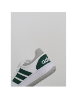 Baskets hoops 3.0 blanc et vert enfant - Adidas