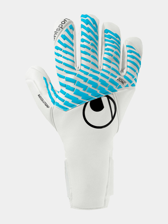 Gant de gardien de but cybertec soft pro blanc et bleu - Uhlsport
