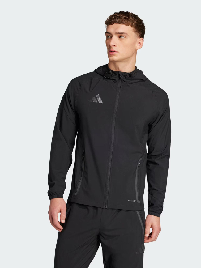 Veste tiro 25 competition vis tech travel noir homme - Adidas