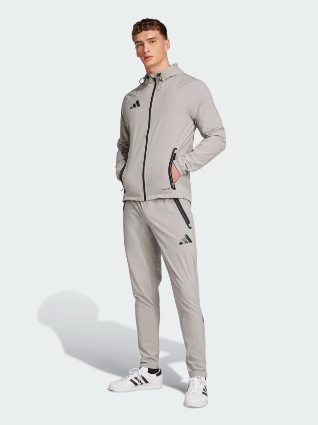Veste tiro 25 competition vis tech travel gris homme - Adidas
