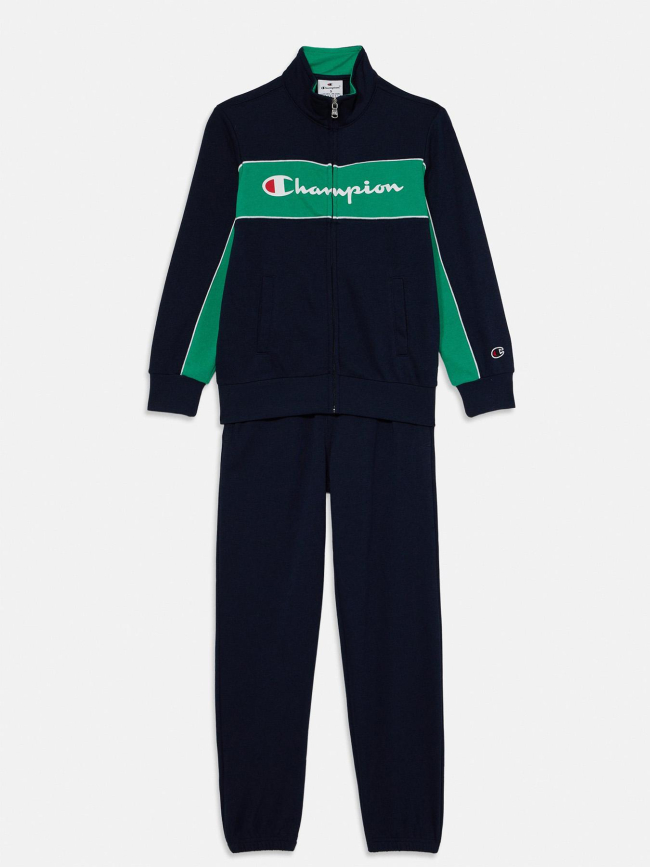 Ensemble de survêtement bleu marine et vert enfant - Champion