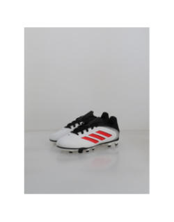 Chaussures de football copa pure 3 fg/mg blanc rouge enfant - Adidas