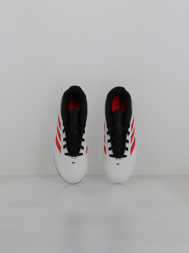 Chaussures de football copa pure 3 fg/mg blanc rouge enfant - Adidas