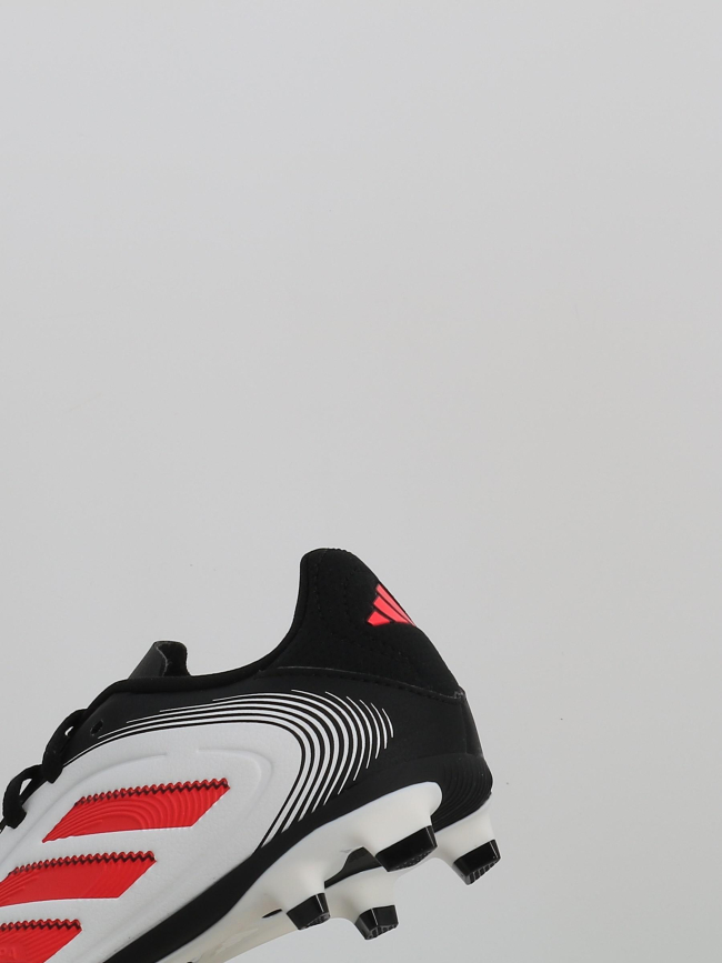 Chaussures de football copa pure 3 fg/mg blanc rouge enfant - Adidas