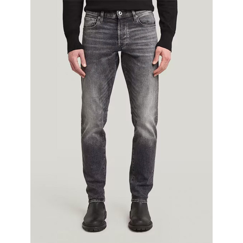 Jean 3301 regular tapered gris homme - G Star