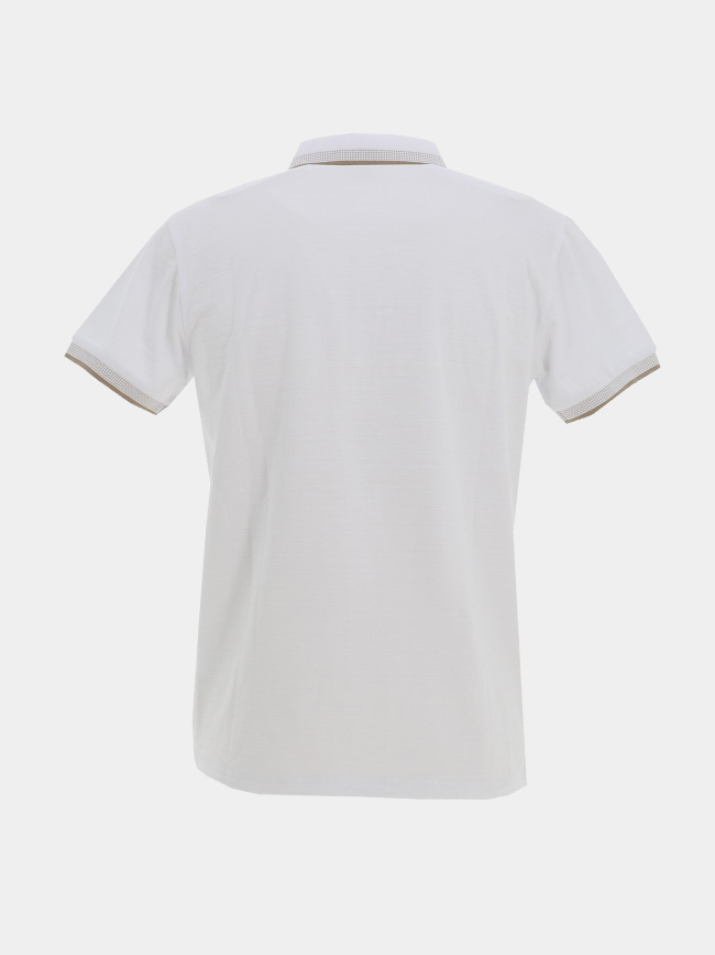 Polo stretch à manches courtes beely blanc homme - Sun Valley
